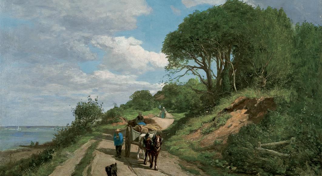 La Route de Trouville (près du Butin), Honfleur, 1855-1860, huile sur toile